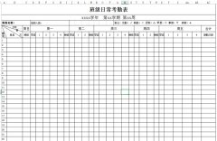 <b>班級(jí)日常考勤表下載_班級(jí)日?？记诒砀袷絖模板</b>
